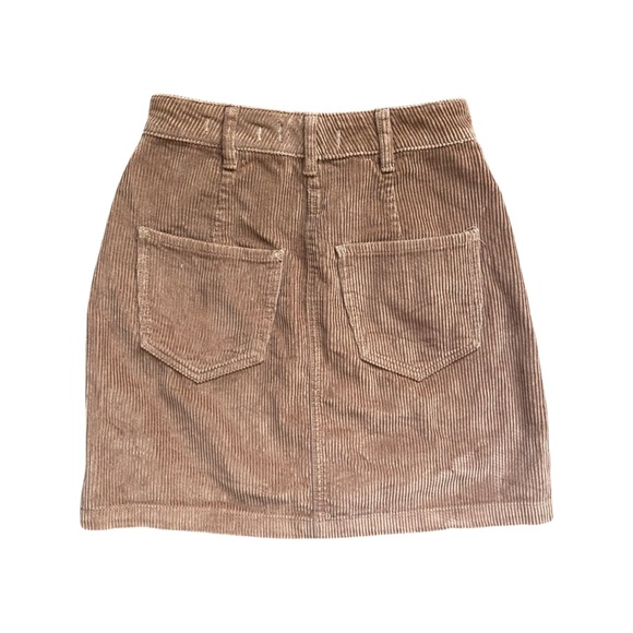 🔹HOLLISTER WOMEN’S ULTRA HIGH-RISE CORDUROY MINI SKIRT - size 0🔹 - Picture 6 of 8